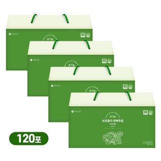 바른농장 프리미엄 유기농 브로콜리 양배추즙 유기농 양배추 진액, 100ml, 120개