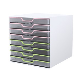 카파맥스 데코 투명 서류함 (8단)