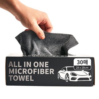 라이플럭스 뽑아쓰는 다용도 극세사 세차 타월 30매, 다크그레이, 1개