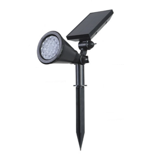 太陽能戶外燈 太陽能草坪燈 庭院燈 插地燈 照明燈 花園燈 投射燈, 18LED, 暖光