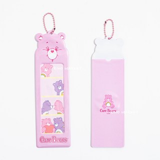 韓國大創 彩虹熊 care bears 卡冊 卡套 吊飾 小卡收集冊 相簿 四格照 偶像 追星卡冊 拍立得 相本, 四格照吊飾 單粉色, 粉色, 20頁/40張