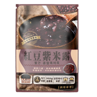 和秋紅豆紫米露/粥 300g 常溫保存，嚴選台灣紅豆紫米，方便即食，美味健康的宵夜點心首選, 1個, 和秋 紅豆紫米露300g