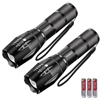 라미디오 초강력 손전등 휴대용 led 1+1