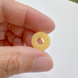 青玉 綠玉 白玉 黃玉 直徑12.3mm 平安扣（4號）, 1個