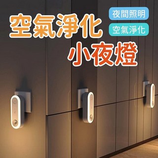 小夜燈 二合一 LED智慧感應負離子 家用辦公除煙味除甲醛空氣清淨機, SP-15WJH
