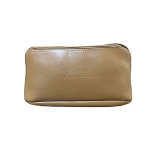 DR.CINK 奶油皮革手提化妝包15.5*16.5*25.5cm，時尚便攜，大容量收納，附電子發票, 1個, 手提化妝包15.5*16.5*25.5