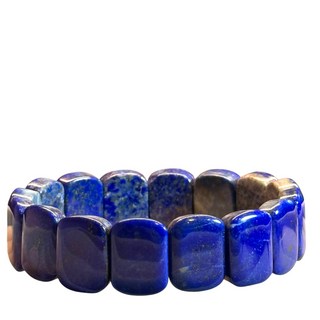 昱晶閣 阿富汗青金石手排 長方切面 高拋光質感 手圍17cm