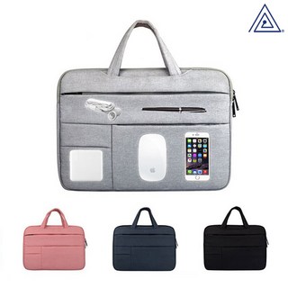 플럭스 핸디 포켓 노트북 가방 파우치 심플 그레이, 1개