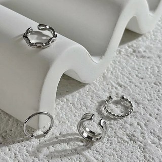 SUMMER 銀飾 925純銀耳骨夾耳扣耳夾 多款線條設計 純銀耳環耳飾 無耳洞夾式耳環 銀色