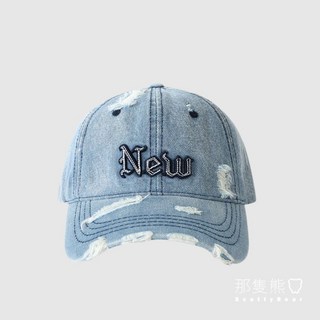 ScottyBear 那隻熊 牛仔棒球帽 英文 NEW 軟頂 顯臉小 刷破老帽 CM546