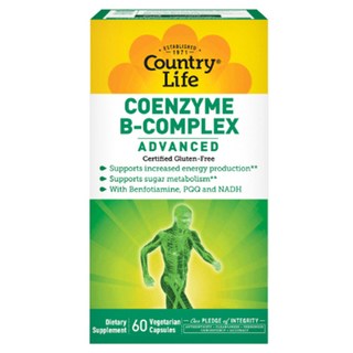 Country Life 輔酶B複合素食膠囊, 1個, 60顆
