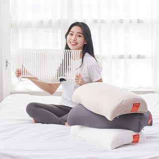 [공식 정품] 커블 경추 기능성 베개 슬립웨이브 싱글, 단품, 화이트, 1개