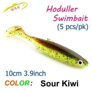 개PK 5 스윔베이트 3.9 낚시 젠더 소프트 인치 테일 패들 샤드 플로팅 10cm 파이크 호들러 미끼 미끼, 1개