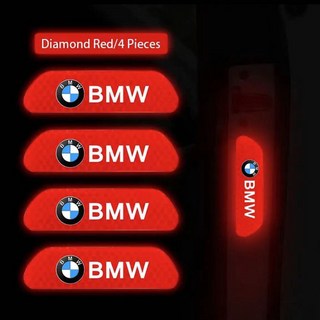 안전 경고 반사 마크 자동차 문짝 스티커 호환 BMW M M1 M2 X1 X3 X5 X6 X7 M3 M4 M5 M6 E46 E39 E53 F30 E60 E87 E36 E30 4, 빨간