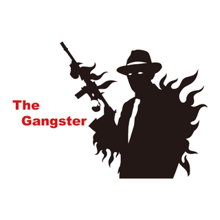 갱스터 스티커 차량용 대형 데칼 스티커 마피아, 무광검정, S, 1개