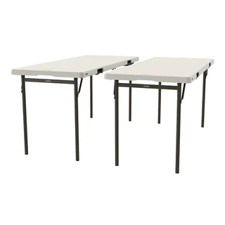 萊馥特Lifetime 6呎折疊桌，戶外便攜折疊餐桌，多功能折疊桌，簡約易潔, 2入/組 X 1組