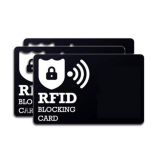 디드라 해외여행 정보 도난방지 전자파 차단 카드, 1개, 블랙