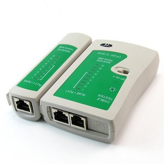 RJ-45 乙太網路線 RJ-11電話線檢測器 網路線測試器 2種插頭電纜導通測試儀, 1個