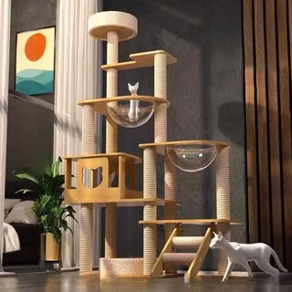 캣워커 캣타워 고양이 놀이터 펫테리어 캣선반 숨숨집 원목 스크래쳐 캣폴, 3. 타입C