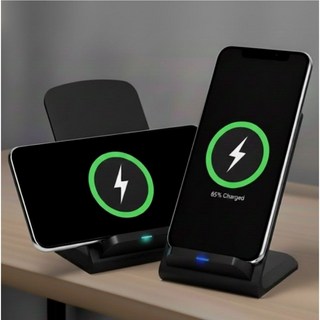 제니홈 초고속 핸드폰 무선충전기 거치대 스탠드, 1개, 블랙