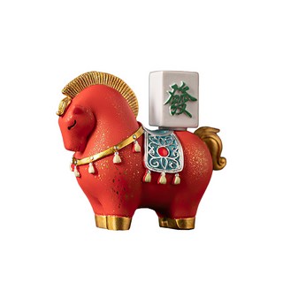 [上手家居] 赤馬招財擺飾，風水擺件，祈福擺飾，馬擺件, 仕途發達 招財擺飾