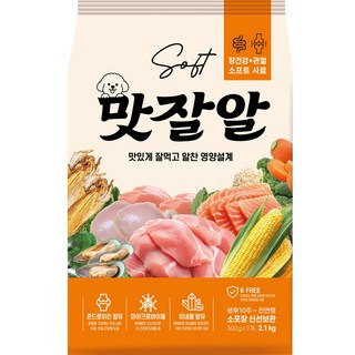 맛잘알 전연령 강아지 소프트사료, 1개, 2.1kg, 뼈/관절강화