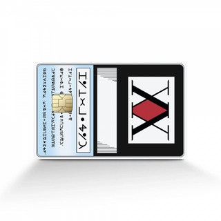 [하루출고] 헌터헌터 헌터라이센스 카드 스티커 카드커버 교통카드 신용카드 커스텀 애니 굿즈 곤 크라피카 키르아 Unoff., 카드스티커, 오늘출발