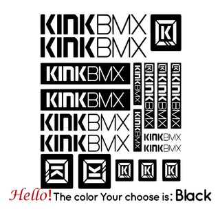 KINK BMX 데칼 스티커 세트 데칼 데칼 자전거 자전거 MTB BMX 바디 카 스타일링 장식 데칼 스티커 키트, Black, L 25cm X 31cm, 01=Black, 1개