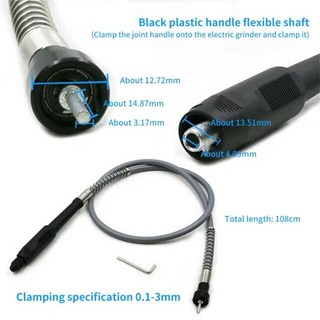 유연한 3mm 연장 코드 샤프트 로터리 그라인더 도구 케이블 전기 그라인딩 플렉스 피스 드레멜 액세서리, 1개, 02 02