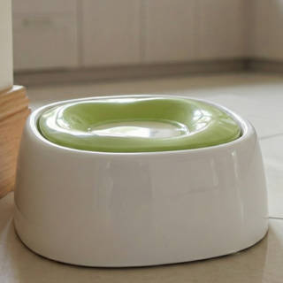 힉스몰 뽀송턱 부유식 대용량 강아지 고양이 급수기, 1개, 그린