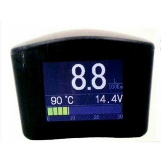 瘋馬車舖 汽車OBD II 多功能七彩行車電腦小螢幕 抬頭顯示器 車速 轉速 水溫 電壓 油耗 故障碼診斷排除, 1個