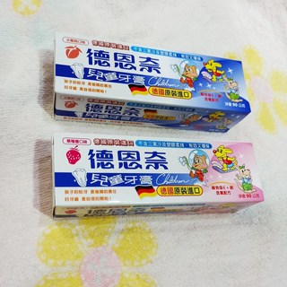 【德恩奈】兒童牙膏90g(草莓/水蜜桃) - 呵護寶貝牙齒，預防蛀牙，讓刷牙成為快樂時光, 1個, 草莓