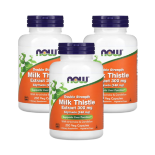 나우푸드 밀크씨슬 실리마린 Silymarin 300mg 200베지캡슐, 200정, 3개