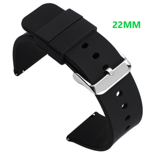 킹콩프로 갤럭시워치 실리콘 스트랩 22mm 20mm 호환 밴드, 블랙 22mm