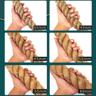 臺灣熱銷手工麻繩 DIY裝飾捆綁繩 貓咪抓繩 拔河繩 編織黃麻繩, 50毫米1米, 1個