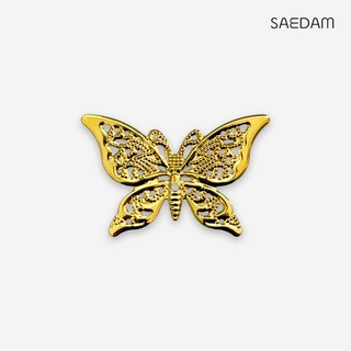 금속장식 나비 / 금장 공예 한복용 명절 답례 전통 보자기 포장 데코택, 단일, 10개