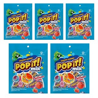 PHAM NGUYEN 팝잇 믹스 젤리 12개입, 150g, 5개