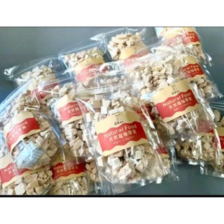 皮皮食堂台南溫體雞肉凍乾 24H速發 毛孩專屬鮮食 無添加防腐劑 獸醫師推薦貓咪首選, 1個, 雞肉凍乾40g一袋【數量為40倍數】, 40g, 凍乾雞肉丁