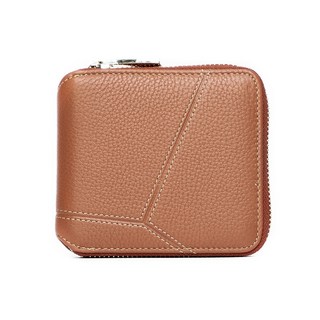 【Colbie 寇比精品】真皮幾何拉鍊短夾錢包 29024 聖誕節禮物 皮夾 女用短夾