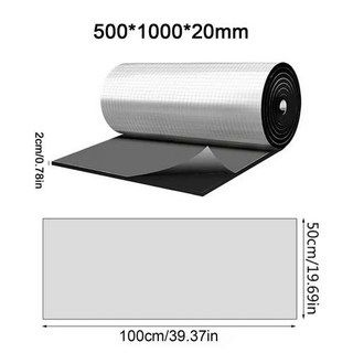 차량용 자체 접착 단열 고무 패드 자동차 방음 두께 옵션 100x50cm 5mm 10mm 15mm 20mm, 1개