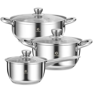 테인리스 솥 3 종 세트, 1세트