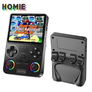HOMIE 휴대용 게임기 고화질 화면 수만 가지 게임 원격 감지 버튼 게임기 다국어 기능 지원 레트로 게임기, 블랙