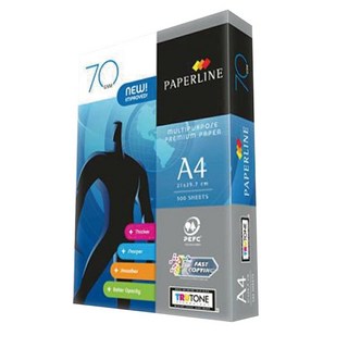 辦公王 PAPERLINE A4 地球藍 影印紙 70P 70gsm, 1個, 地球藍(一包)