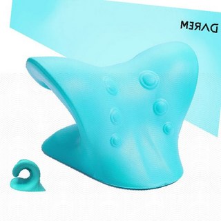 실리콘 목베개 곡선형 경추 지지 거북목 교정 수면 베개 소프트 목받침, 상세페이지 참조, 1개