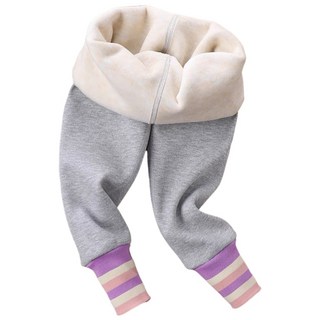 萱寶媽咪baby童裝館 韓版兒童秋冬加絨打底褲 女童拼接加絨加厚保暖褲襪 兒童休閒內搭長褲