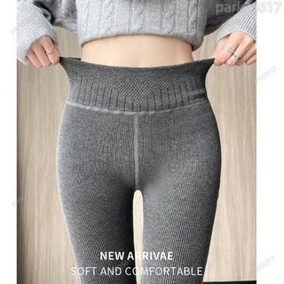 螺紋加絨打底褲 女秋冬季加厚保暖棉褲 外穿緊身秋褲 厚長褲 睡褲