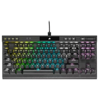 커세어 K70 RGB TKL 챔피언 시리즈 기계식 유선 텐키리스 키보드, solid color, rgp0071, 저소음 적축