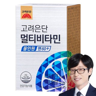 고려은단 멀티비타민 올인원 맨 60+, 1개, 60정