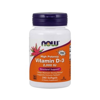 Now Food 나우푸드 비타민 D3 2000 IU 240 소프트젤, 240정, 1개