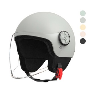 서브22 오토바이 스쿠터 메쉬 반모 헬멧, 라이트그레이